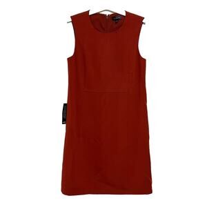 The Limited Sleeveless Shift Dress 4 Small Burnt Orange Fall Career Business